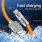 [ Pack of 10 ] - 1.0MTR - Fast Charging Cable  6A 120W  -  | USB | Type-C | Lightning