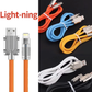 [ Pack of 10 ] - 1.0MTR - Fast Charging Cable  6A 120W  -  | USB | Type-C | Lightning